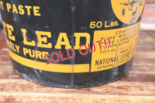 画像6: dp-260901-24 NATIONAL LEAD COMPANY 1950's-1960's DUTCH BOY WHITE LEAD 50 LBS.NET BUCKET