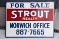 dp-260901-12 STROUT REALTY METAL SIGN