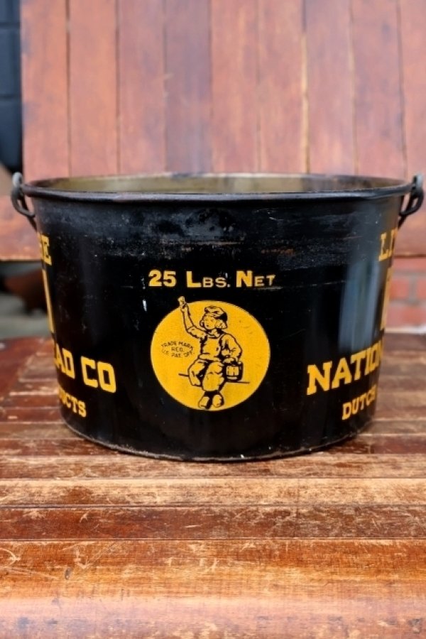 画像1: dp-260901-23 NATIONAL LEAD COMPANY 1950's-1960's DUTCH BOY LITHARGE 25 LBS.NET BUCKET