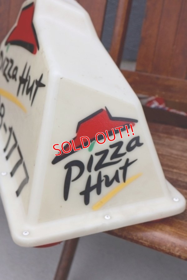 画像9: dp-260901-14 Pizza Hut 2000's Delivery Car Topper Sign