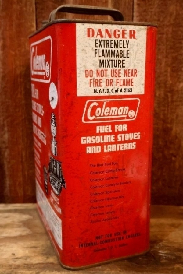画像5: dp-260902-02 Coleman 1970's FUEL 1 U.S. GALLON CAN