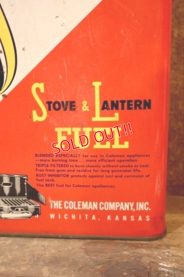 画像4: dp-260902-01 Coleman 1960's  STOVE & LANTERN FUEL 1 U.S. GALLON CAN