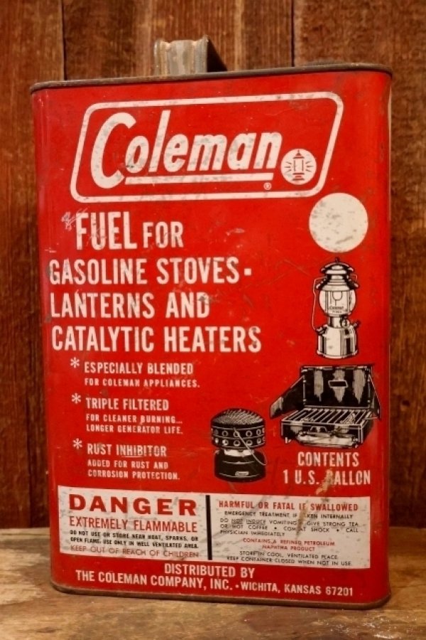 画像3: dp-260902-02 Coleman 1970's FUEL 1 U.S. GALLON CAN
