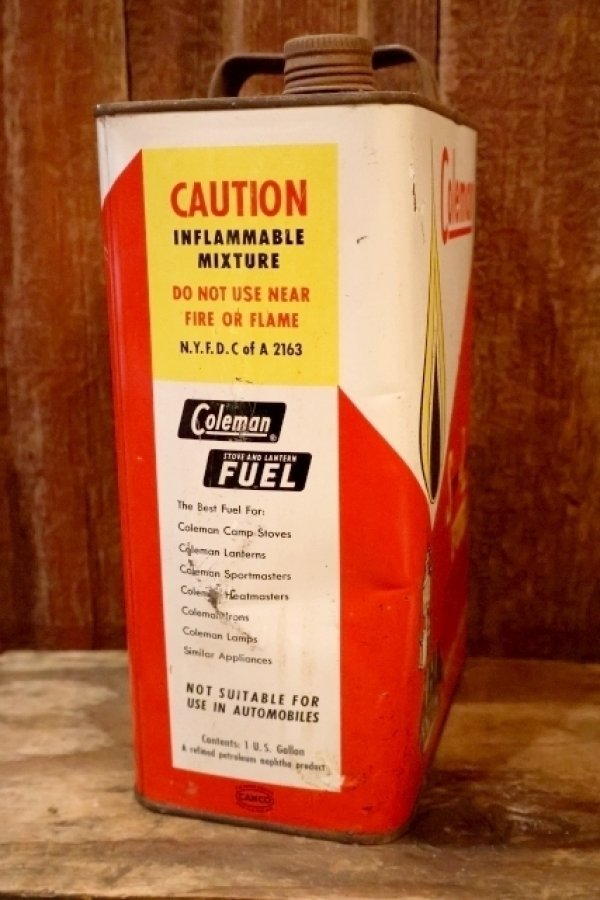 画像6: dp-260902-01 Coleman 1960's  STOVE & LANTERN FUEL 1 U.S. GALLON CAN