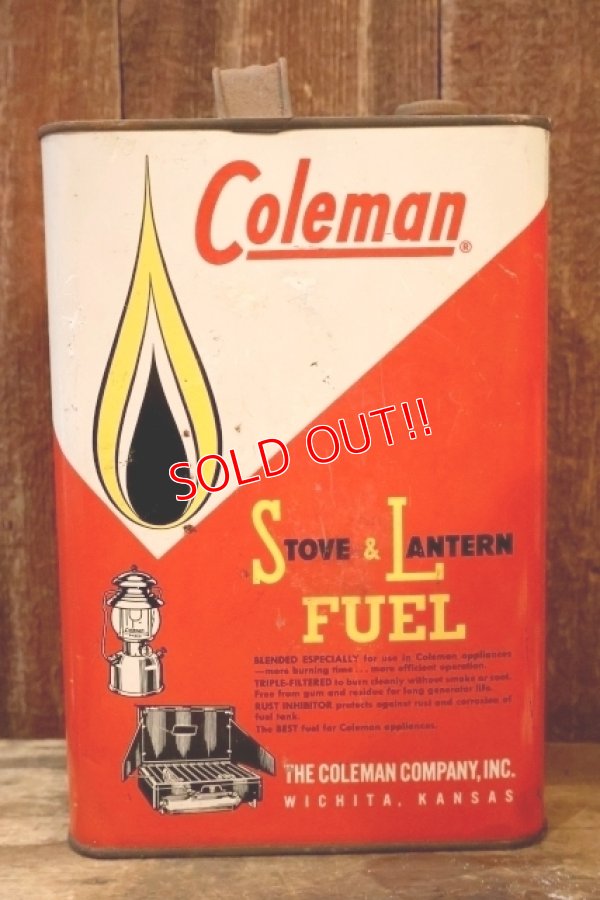 画像3: dp-260902-01 Coleman 1960's  STOVE & LANTERN FUEL 1 U.S. GALLON CAN