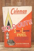 dp-260902-01 Coleman 1960's  STOVE & LANTERN FUEL 1 U.S. GALLON CAN