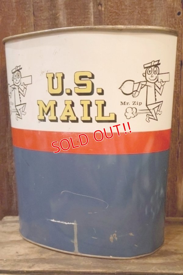 画像5: ct-260901-01 U.S. MAIL / MR. ZIP 1960's TRASH CAN
