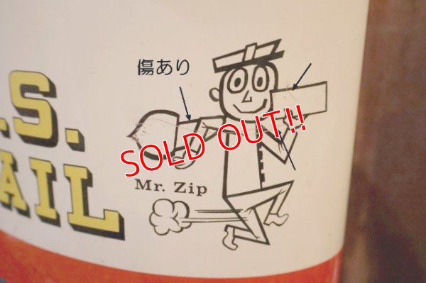 画像7: ct-260901-01 U.S. MAIL / MR. ZIP 1960's TRASH CAN