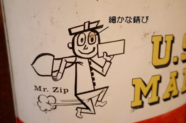 画像6: ct-260901-01 U.S. MAIL / MR. ZIP 1960's TRASH CAN