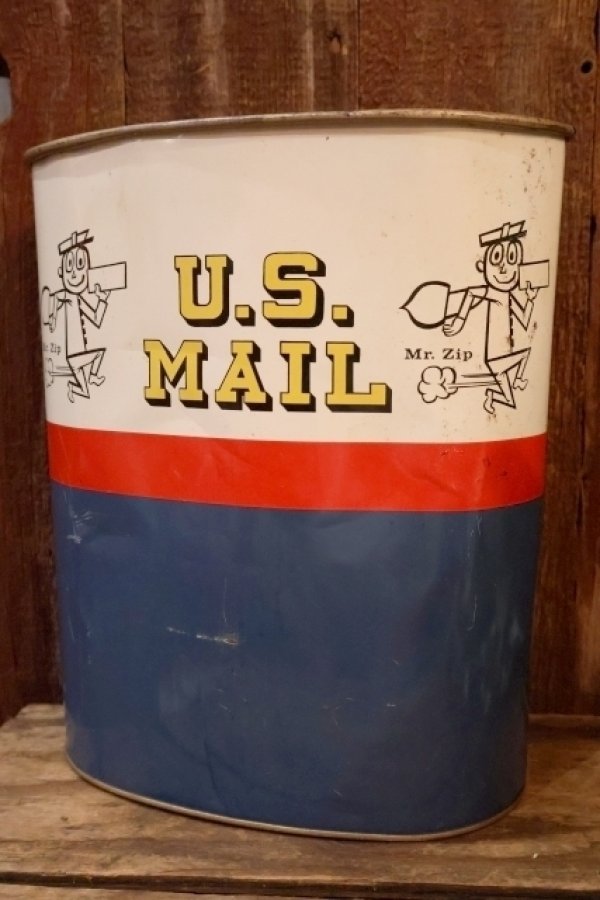 画像1: ct-260901-01 U.S. MAIL / MR. ZIP 1960's TRASH CAN