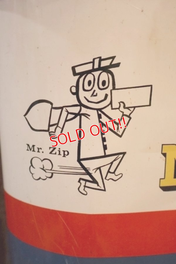 画像2: ct-260901-01 U.S. MAIL / MR. ZIP 1960's TRASH CAN