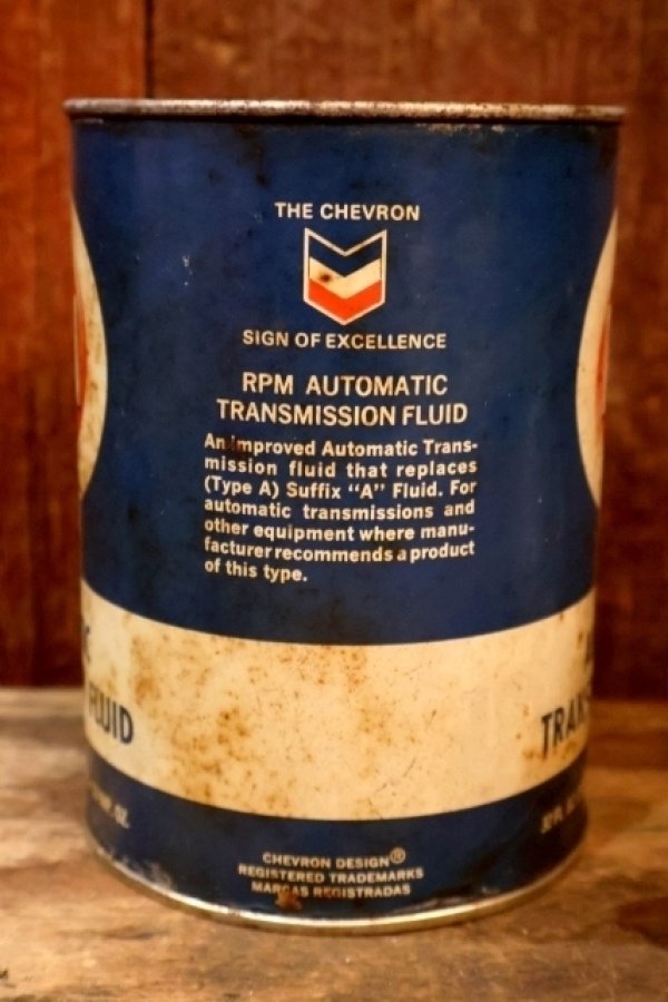 画像6: ct-260902-23 THE CHEVRON 1950's RPM AUTOMATIC TRANSMISSION FLUID ONE U.S. QUART CAN