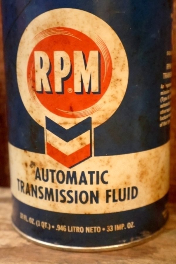 画像4: ct-260902-23 THE CHEVRON 1950's RPM AUTOMATIC TRANSMISSION FLUID ONE U.S. QUART CAN