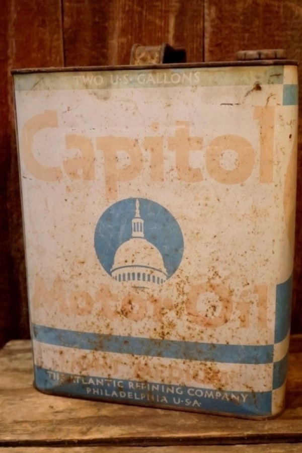 画像3: dp-260902-04 THE ATLANTIC REFINING COMPANY / Capitol Motor Oil 2 U.S. GALLONS CAN