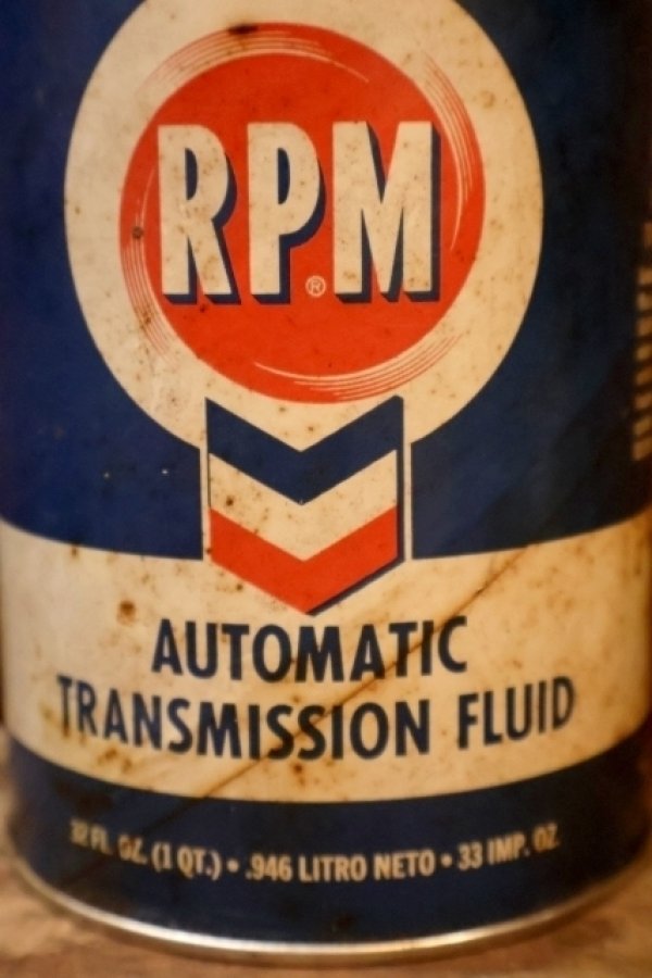 画像2: ct-260902-23 THE CHEVRON 1950's RPM AUTOMATIC TRANSMISSION FLUID ONE U.S. QUART CAN
