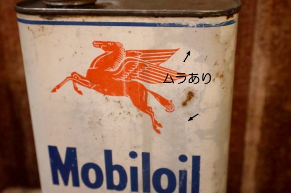 画像2: dp-260901-68 Mobiloil Outboard 1940's-1950's ONE U.S. QUART CAN