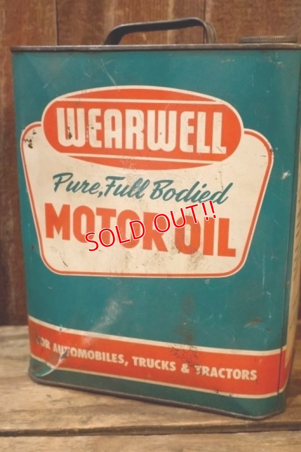 画像3: dp-260901-70 WEARWELL MOTOR OIL 2 U.S. GALLONS CAN