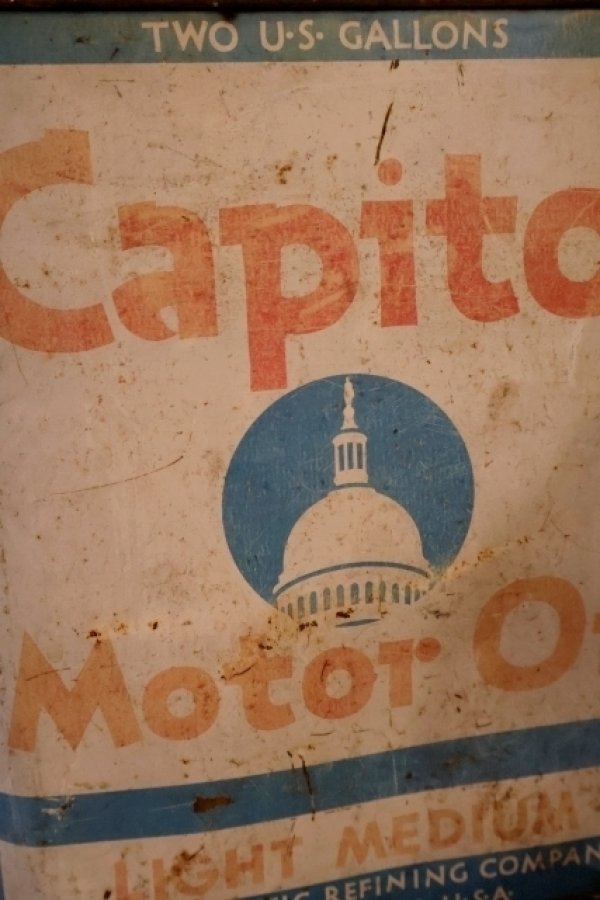 画像2: dp-260902-04 THE ATLANTIC REFINING COMPANY / Capitol Motor Oil 2 U.S. GALLONS CAN