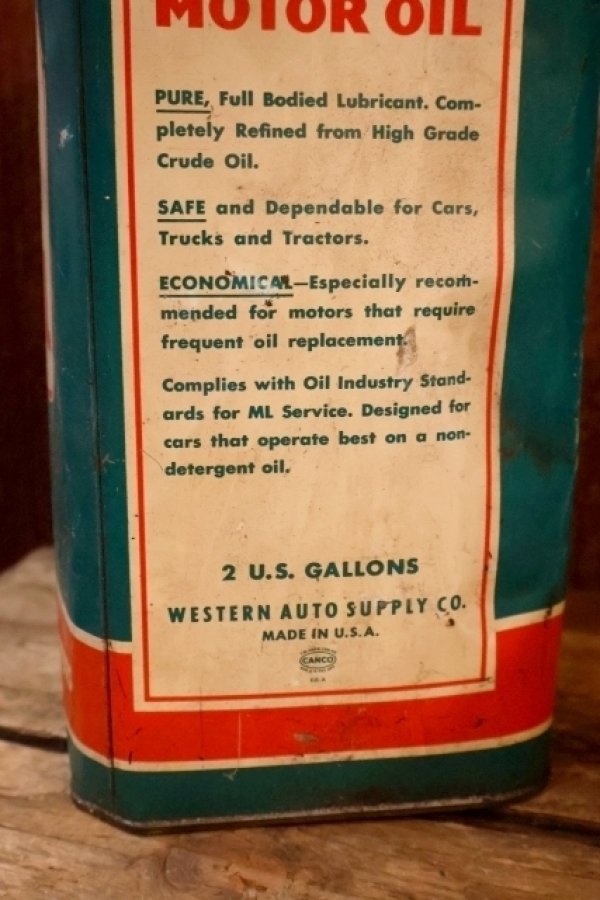 画像5: dp-260901-70 WEARWELL MOTOR OIL 2 U.S. GALLONS CAN