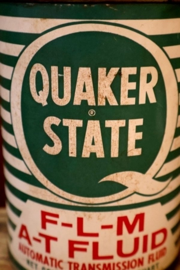 画像2: ct-260902-24 QUKAER STATE 1960's-1970's F-L-M A-T FLUID ONE U.S. QUART CAN