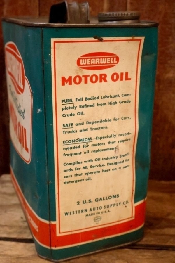 画像4: dp-260901-70 WEARWELL MOTOR OIL 2 U.S. GALLONS CAN