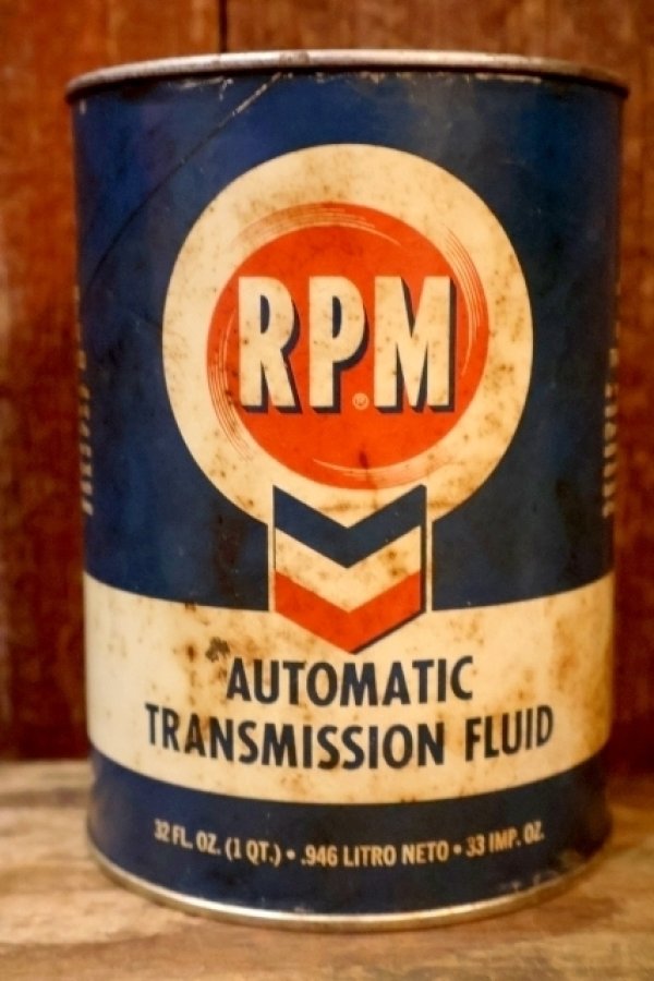 画像3: ct-260902-23 THE CHEVRON 1950's RPM AUTOMATIC TRANSMISSION FLUID ONE U.S. QUART CAN