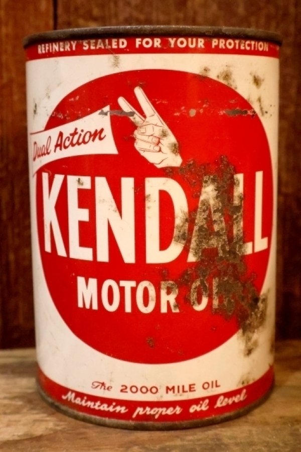 画像3: ct-260902-22 KENDALL REFINING COMPANY 1950's ONE U.S. QUART MOTOR OIL CAN