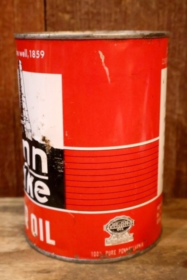 画像4: ct-260902-06 PENNSYLVANIA REFINING COMPANY 1950's-1960's penn drake ONE U.S. QUART MOTOR OIL CAN