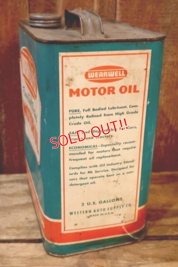 画像6: dp-260901-70 WEARWELL MOTOR OIL 2 U.S. GALLONS CAN