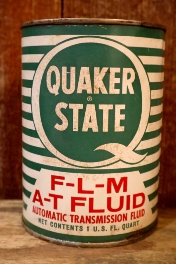 画像1: ct-260902-24 QUKAER STATE 1960's-1970's F-L-M A-T FLUID ONE U.S. QUART CAN