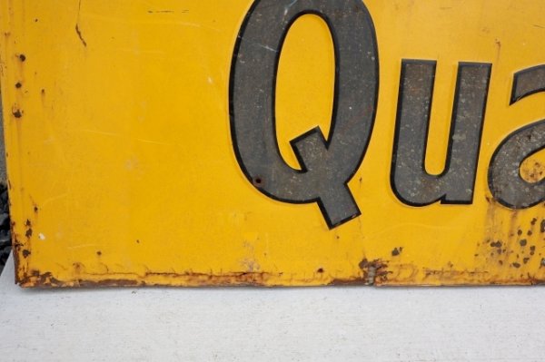 画像12: 【※店頭ピックのみ】dp-260901-25 QUAKER STATE MOTOR OIL 1960's "Buy Quality" Metal Sign