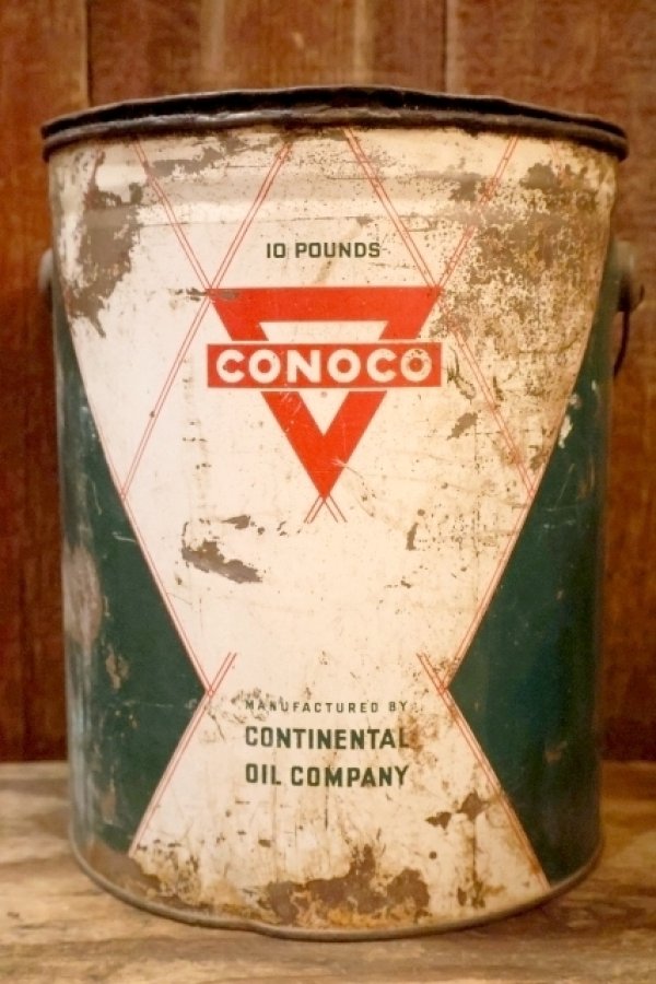 画像1: dp-260901-45 CONOCO 1950's 10 POUNDS GREASE CAN
