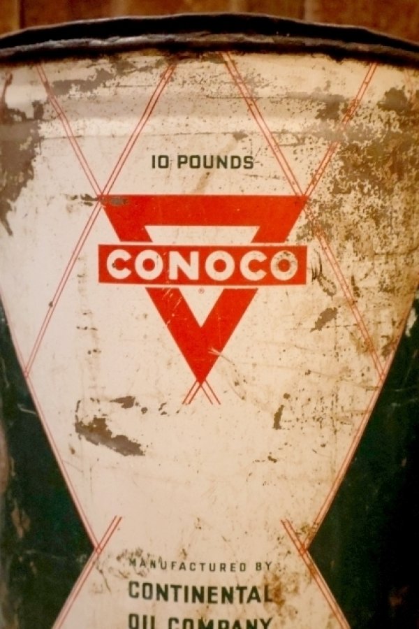 画像2: dp-260901-45 CONOCO 1950's 10 POUNDS GREASE CAN