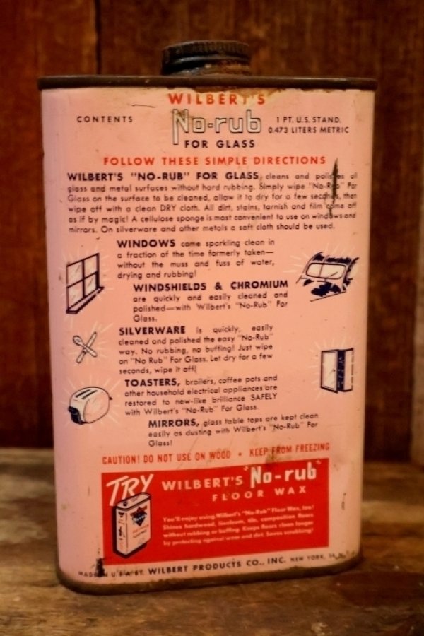 画像4: dp-260902-49 WIBERT'S No-rub For GLASS ONE U.S. PINT CAN