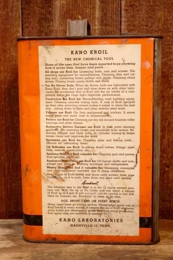 画像4: dp-260902-07 KANO LABORATORIES KANO KROIL ONE U.S. GALLON CAN