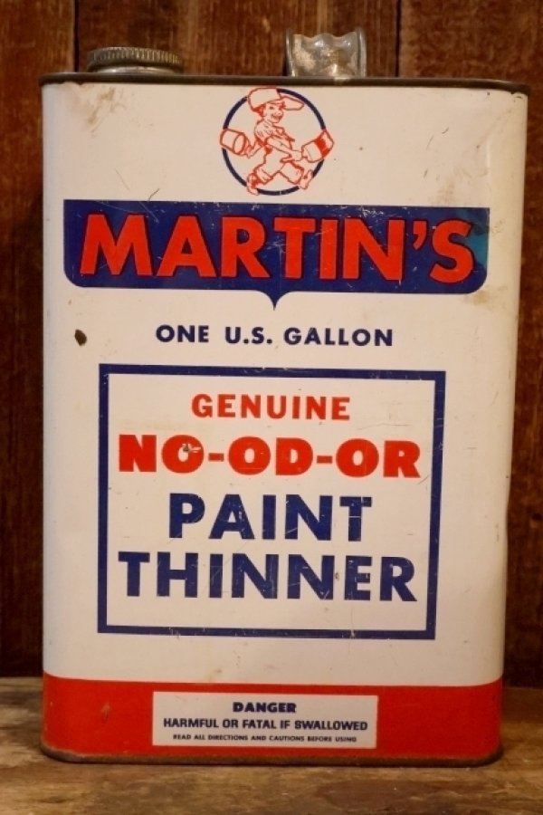画像1: dp-260902-09 MARTIN PAINT STORES INC., MARTIN'S PAINT THINNER ONE U.S. GALLON CAN
