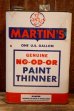 画像1: dp-260902-09 MARTIN PAINT STORES INC., MARTIN'S PAINT THINNER ONE U.S. GALLON CAN (1)
