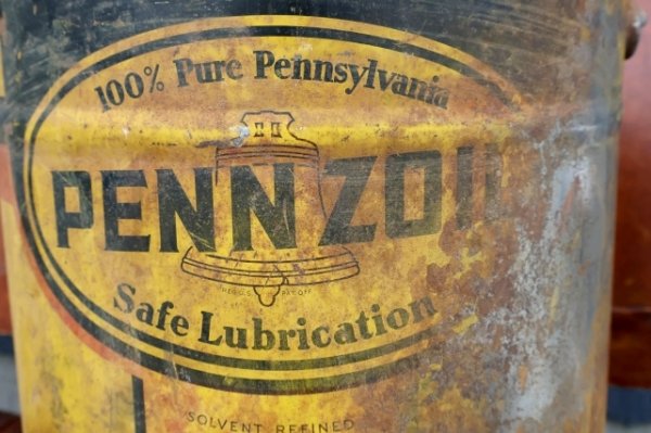 画像2: dp-260901-35 PENNZOIL 1950's-1960's 5 U.S. GALLONS MOTOR OIL CAN