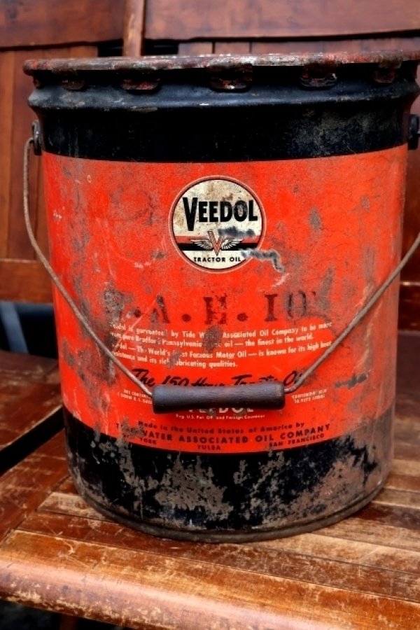 画像6: dp-260901-38 VEEDOL TRACTOR OIL 1950's 5 U.S. GALLONS CAN
