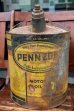 画像1: dp-260901-35 PENNZOIL 1950's-1960's 5 U.S. GALLONS MOTOR OIL CAN (1)