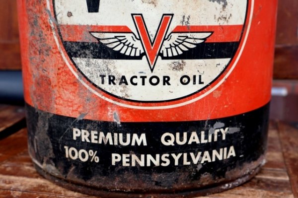画像3: dp-260901-38 VEEDOL TRACTOR OIL 1950's 5 U.S. GALLONS CAN