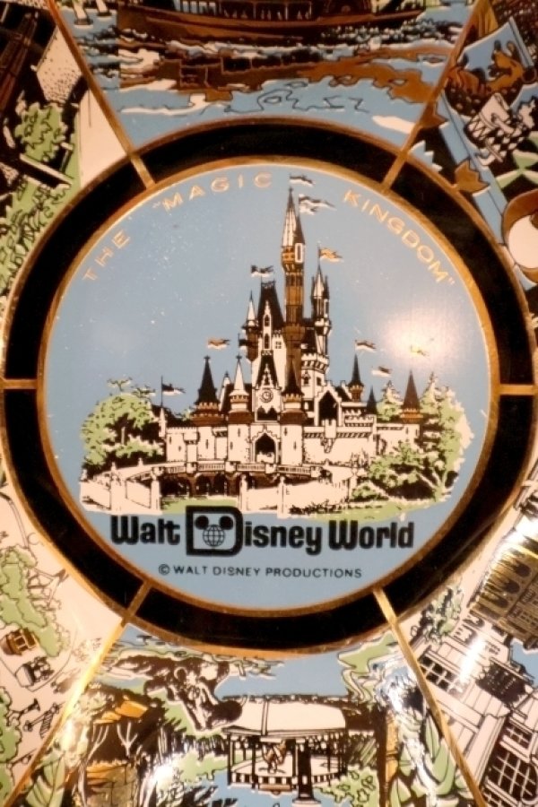 画像2: ct-261001-02 Walt Disney World / The Magic Kingdom 1970's Souvenir Glass Tray