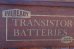 画像2: dp-260901-29 EVEREADY 1950's TRANSISTER BATTERIES WOOD SHOWCASE (2)