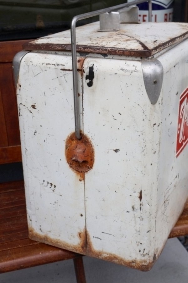 画像9: dp-260922-02 7 Up 1950's ROGRESS REFRIGERATOR CO. Metal Cooler Box