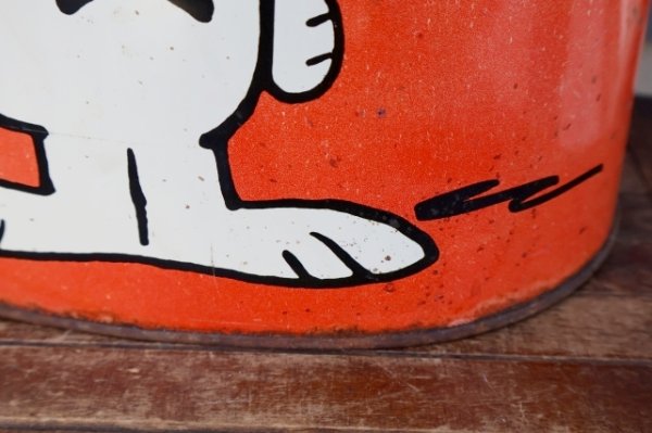 画像4: ct-260901-05 Snoopy & Charlie Brown / CHEINCO 1970's Trash Can (Red)