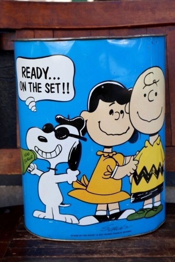 画像1: ct-260901-06 PEANUTS / CHEINCO 1960's-1970's Trash Can