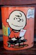 画像6: ct-260901-05 Snoopy & Charlie Brown / CHEINCO 1970's Trash Can (Red) (6)
