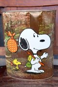 ct-260901-07 Snoopy & Charlie Brown / CHEINCO 1960's-1970's Trash Can