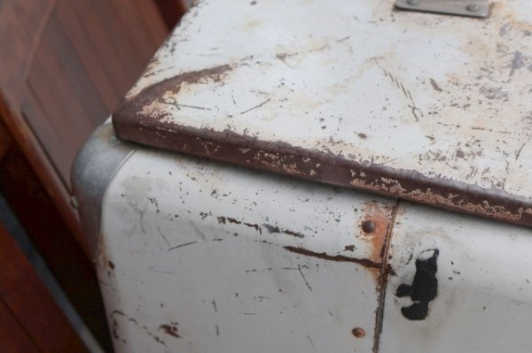 画像19: dp-260922-02 7 Up 1950's ROGRESS REFRIGERATOR CO. Metal Cooler Box