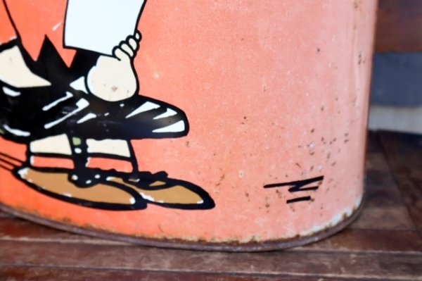 画像8: ct-260901-05 Snoopy & Charlie Brown / CHEINCO 1970's Trash Can (Red)